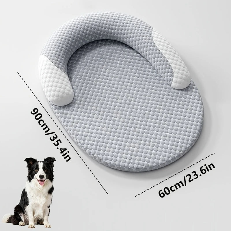 Pawlio ovaal verkoelend bed voor honden & katten – Ice silk ademend bed