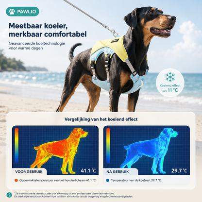 Pawlio verkoelend hondentuig voor de zomer
