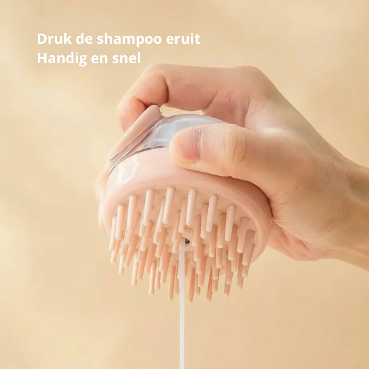 🐾 Wasborstel met shampoodispenser voor honden en katten – zachte massage- en wasborstel
