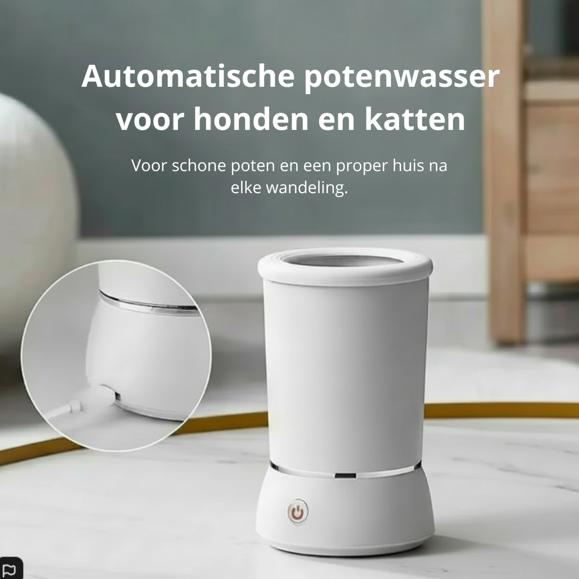 🐾 Automatische potenwasser voor honden en katten