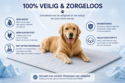 🐾 Pawlio draagbare koelmat voor honden & puppy's