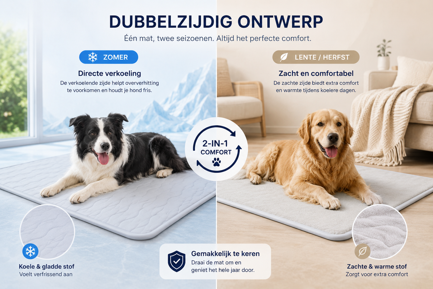 🐾 Pawlio draagbare koelmat voor honden & puppy's