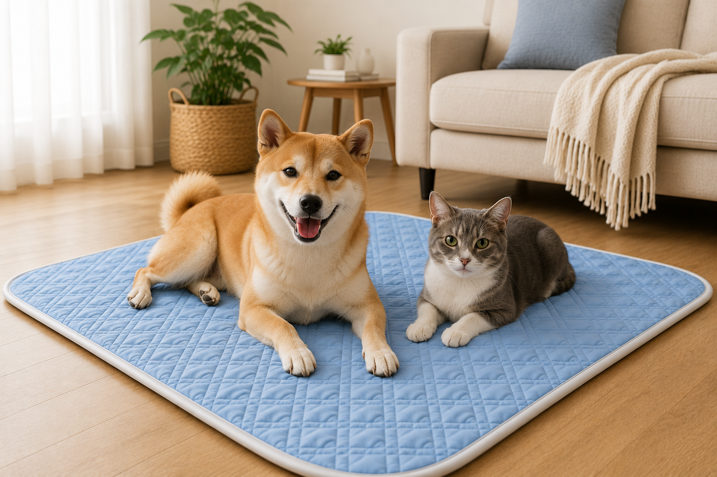 Pawlio zomerse koelmat voor honden en katten – Koele vezelstof
