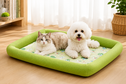 Pawlio zomer koelbed voor honden en katten – Ademend mesh bed met verhoogde rand