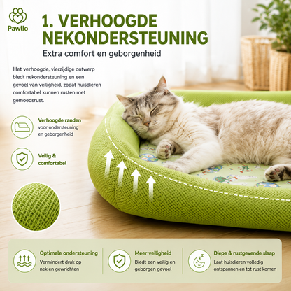 Pawlio zomer koelbed voor honden en katten – Ademend mesh bed met verhoogde rand