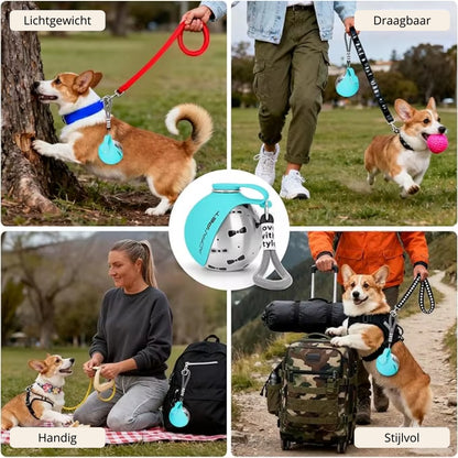 2-in-1 lekvrije drinkfles met drinkbak voor honden 🐾