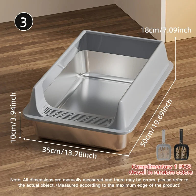 🐾 Pawlio RVS Comfort Litter Box™