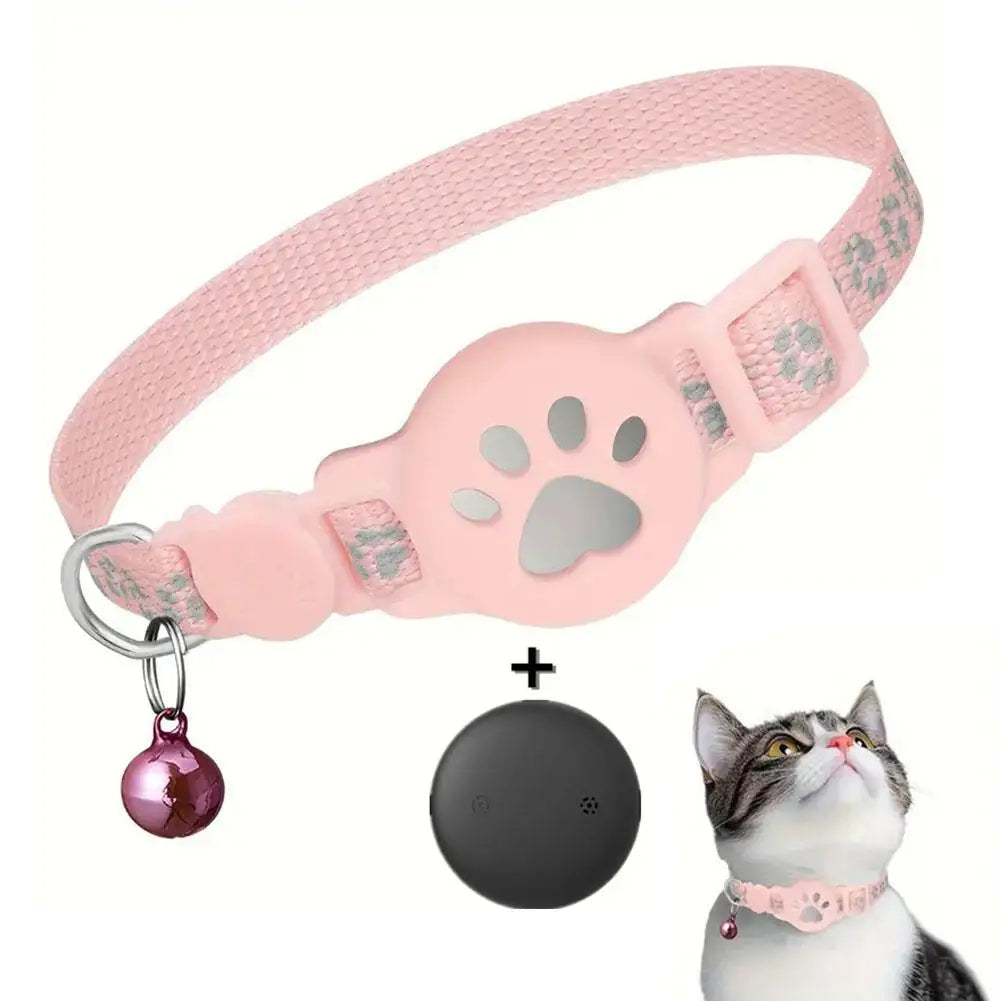 🐾 GPS-halsband voor katten – realtime tracker met reflecterende en waterdichte anti-verlies functie