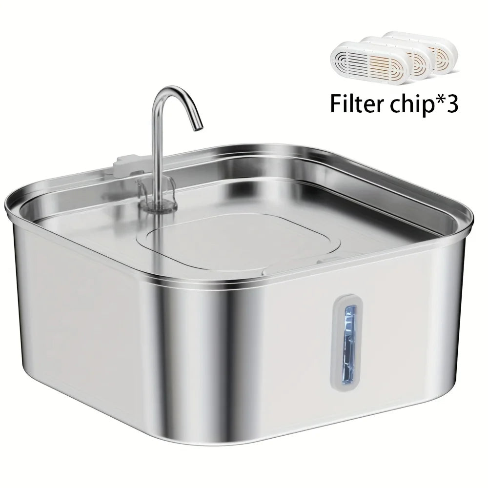 Pawlio FlowFountain™ – Premium RVS Drinkfontein 7L voor Katten & Honden