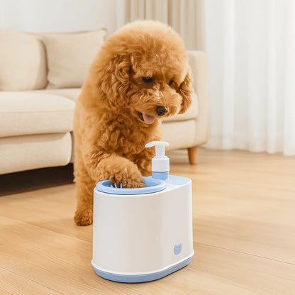 🐾 2-in-1 hondenpootreiniger met zeepdispenser – beste elektrische pootreiniger voor honden en katten