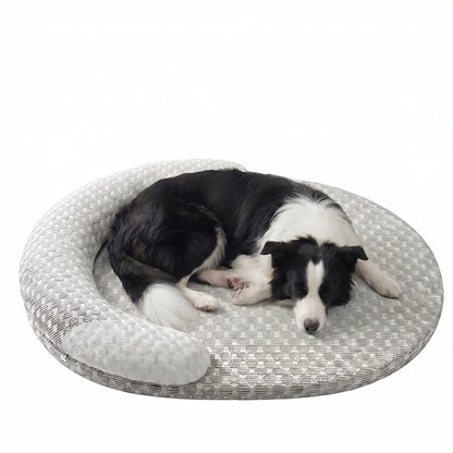 Pawlio ovaal verkoelend bed voor honden & katten – Ice silk ademend bed
