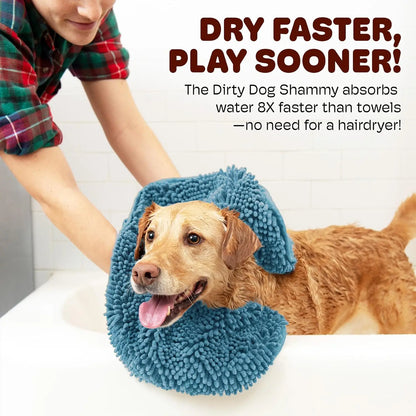 Pawlio badhanddoek voor honden & katten – Sneldrogende chenille handdoek