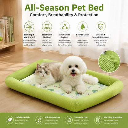 Pawlio zomer koelbed voor honden en katten – Ademend mesh bed met verhoogde rand