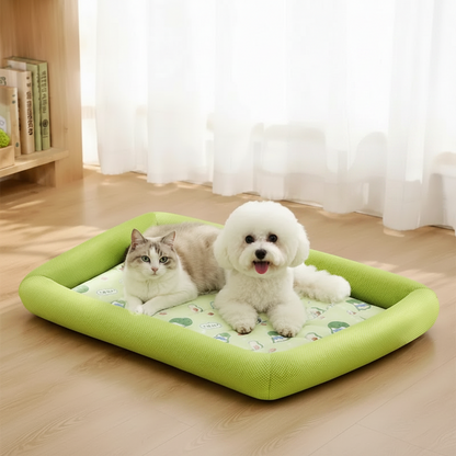 Pawlio zomer koelbed voor honden en katten – Ademend mesh bed met verhoogde rand