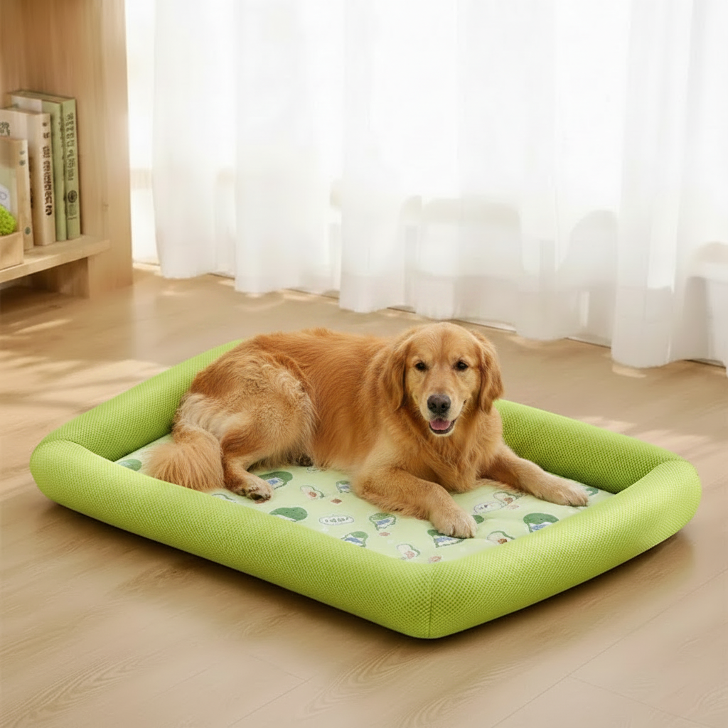 Pawlio zomer koelbed voor honden en katten – Ademend mesh bed met verhoogde rand