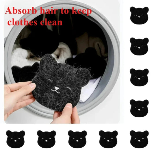 🐾 Wasballen voor dierenharen (beervorm) – herbruikbare pluizenverwijderaar voor wasmachine