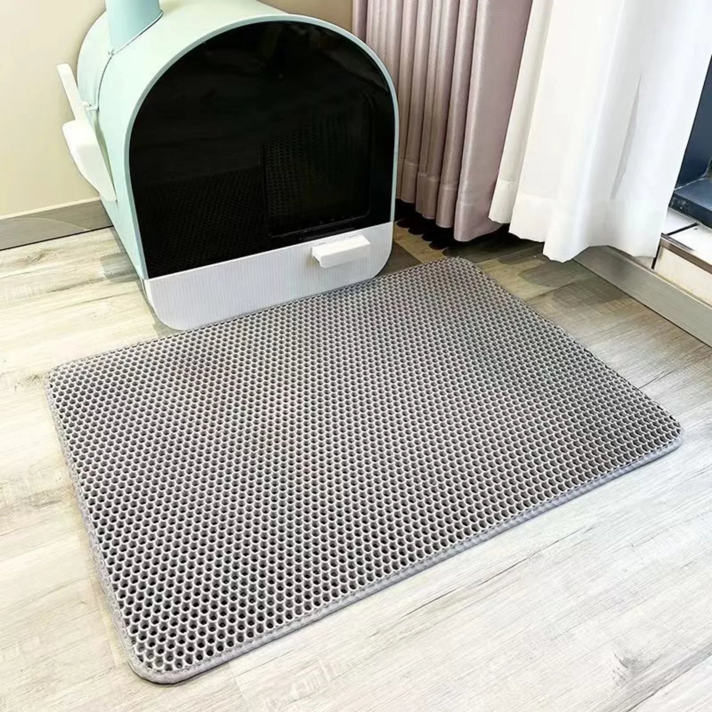 Pawlio kattenbakmat XL – Heavy duty EVA, waterdicht & zandstopper