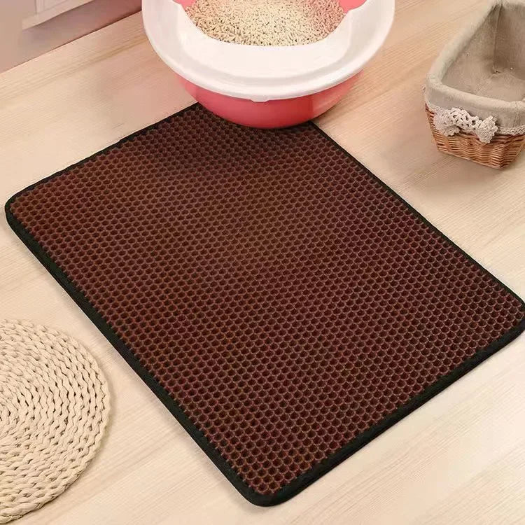 Pawlio kattenbakmat – Dubbellaags, waterdicht & antislip