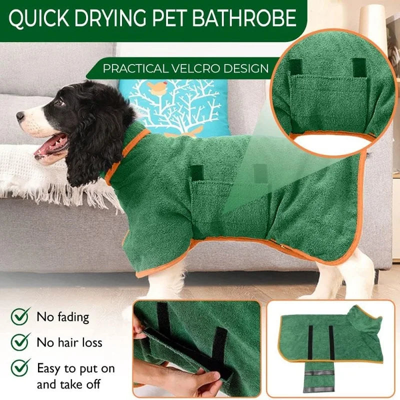 Pawlio hondenbadjas – Absorberende microvezel droogjas voor honden & katten