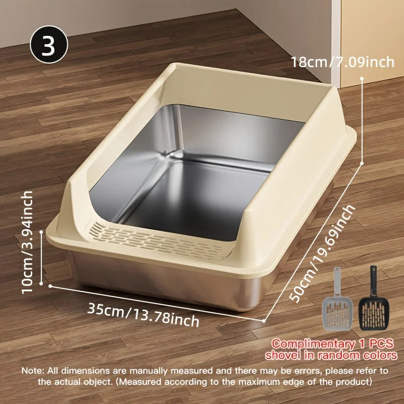 🐾 Pawlio RVS Comfort Litter Box™