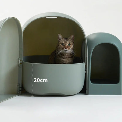 Pawlio premium kattenbak XL – Volledig gesloten, geurwerend & milieuvriendelijk