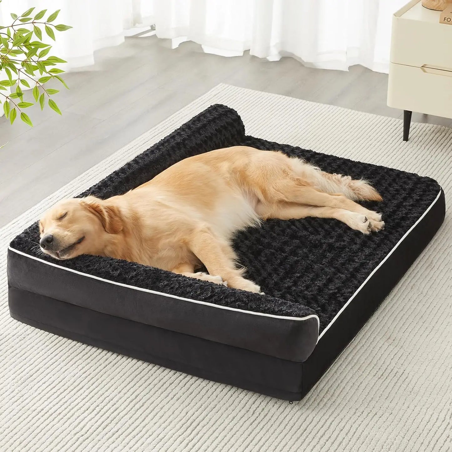 🐾 Orthopedisch hondenbed voor grote honden – waterdicht en ondersteunend ligbed met wasbare hoes