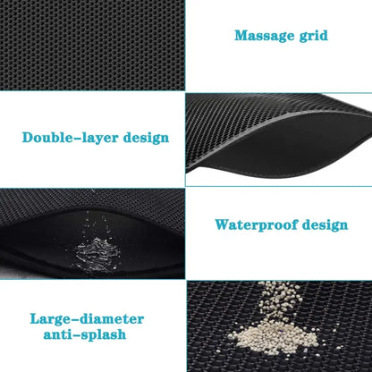 Pawlio kattenbakmat – Dubbellaags, waterdicht & antislip