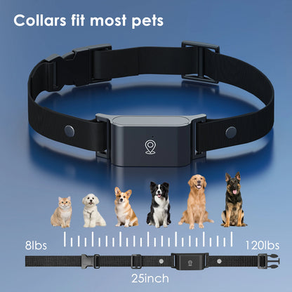 🐾 GPS-tracker voor honden – realtime 4G locatie tracker met wereldwijde dekking en virtuele omheining