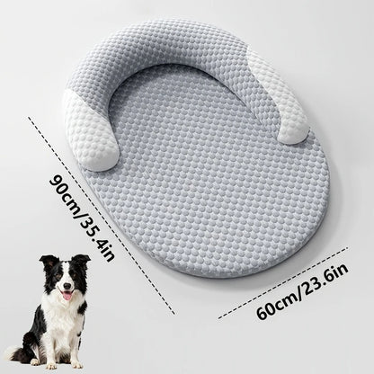 Pawlio ovaal verkoelend bed voor honden & katten – Ice silk ademend bed