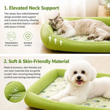 Pawlio zomer koelbed voor honden en katten – Ademend mesh bed met verhoogde rand