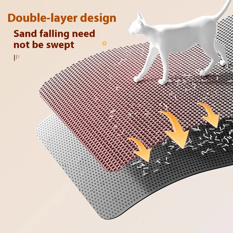 Pawlio kattenbakmat XL – Heavy duty EVA, waterdicht & zandstopper