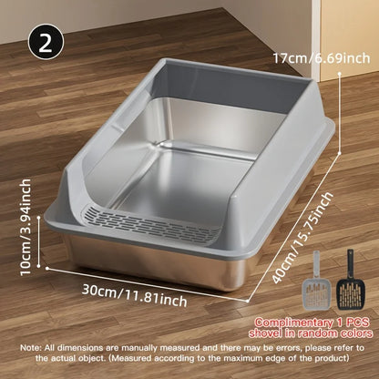 🐾 Pawlio RVS Comfort Litter Box™