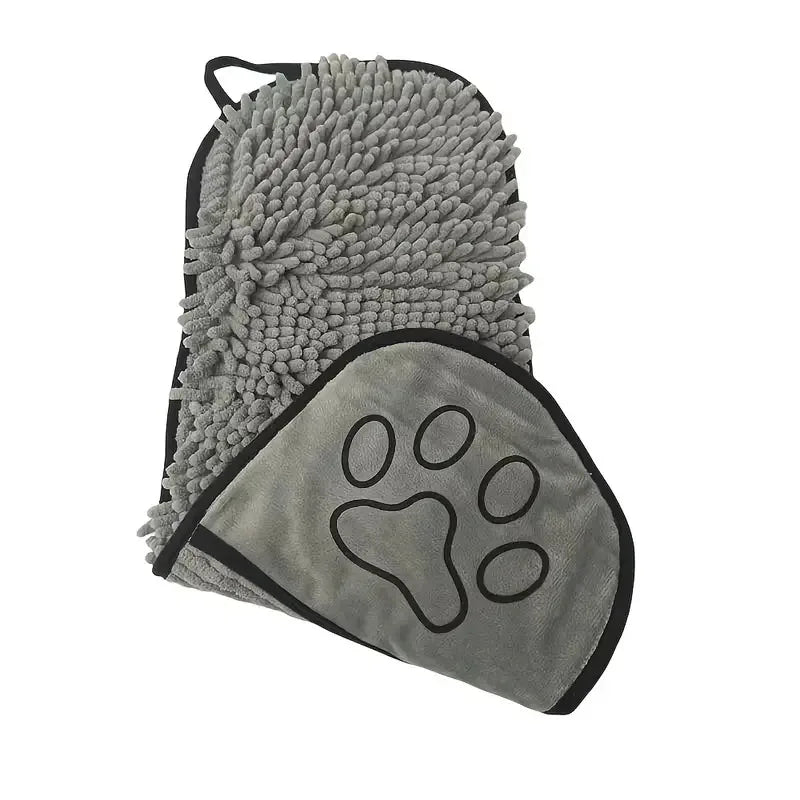 Pawlio badhanddoek voor honden & katten – Sneldrogende chenille handdoek