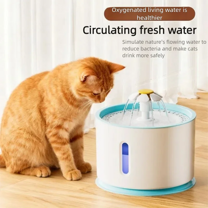 🐾 Pawlio drinkfontein voor katten – 3,2L roestvrij staal, USB, stil & slim met waterniveauvenster
