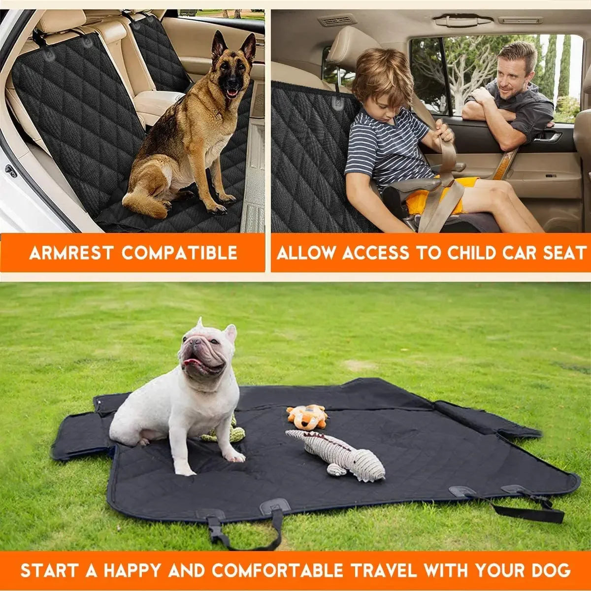Pawlio autohangmat voor honden – Waterdicht, vuilafstotend & universeel passend