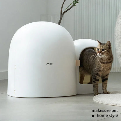 Pawlio premium kattenbak XL – Volledig gesloten, geurwerend & milieuvriendelijk