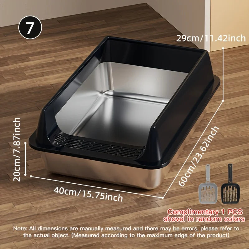 🐾 Pawlio RVS Comfort Litter Box™