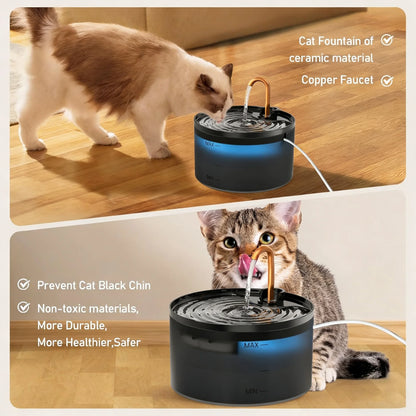 🐾 Superstille drinkfontein voor huisdieren – automatische waterfontein met filter