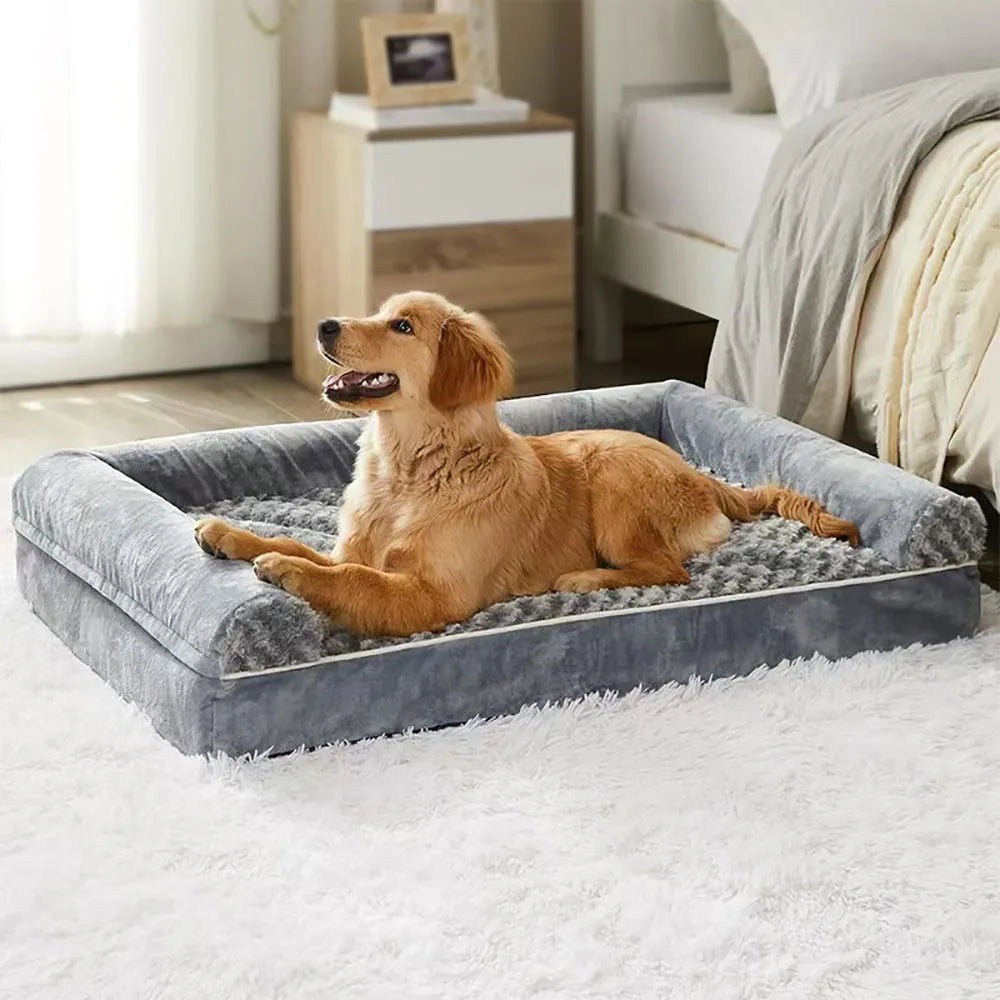 🐾 Hondenmand met traagschuim – waterdichte en wasbare luxe hondenmand voor middelgrote honden
