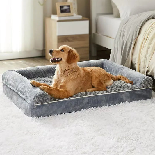 🐾 Hondenmand met traagschuim – waterdichte en wasbare luxe hondenmand voor middelgrote honden