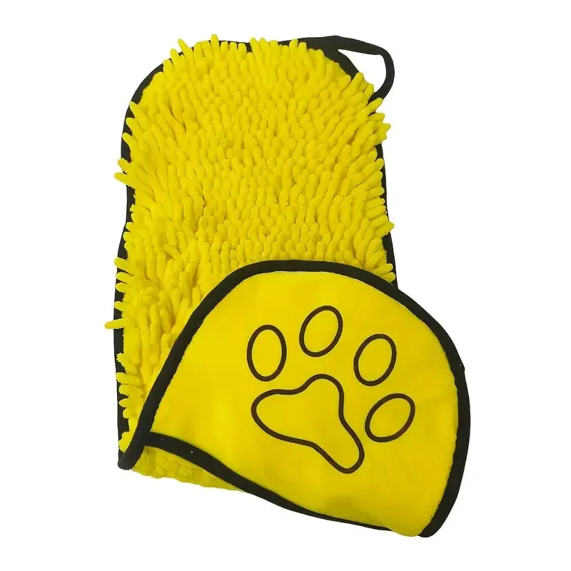 Pawlio badhanddoek voor honden & katten – Sneldrogende chenille handdoek