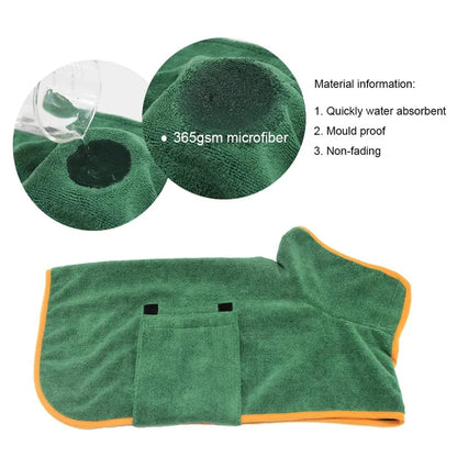 Pawlio hondenbadjas – Absorberende microvezel droogjas voor honden & katten