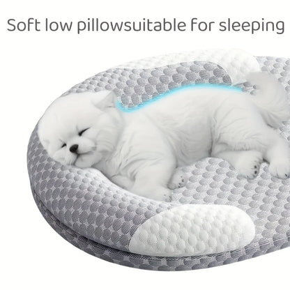 Pawlio ovaal verkoelend bed voor honden & katten – Ice silk ademend bed