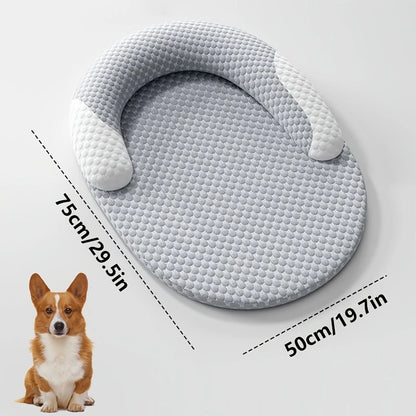 Pawlio ovaal verkoelend bed voor honden & katten – Ice silk ademend bed