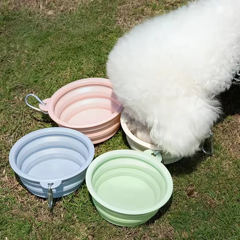 Pawlio opvouwbare reisbak voor honden & katten – Siliconen voer- en waterbak voor onderweg