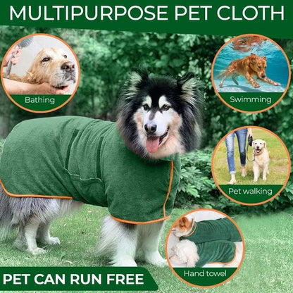 Pawlio hondenbadjas – Absorberende microvezel droogjas voor honden & katten