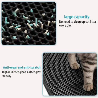 Pawlio kattenbakmat – Dubbellaags, waterdicht & antislip