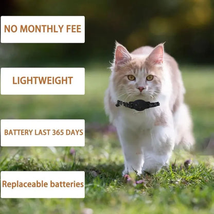 🐾 GPS-halsband voor katten – realtime tracker met reflecterende en waterdichte anti-verlies functie