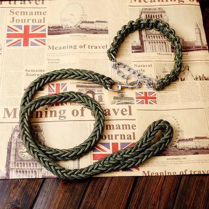 Nylon hondenriem met halsband – 1,2m