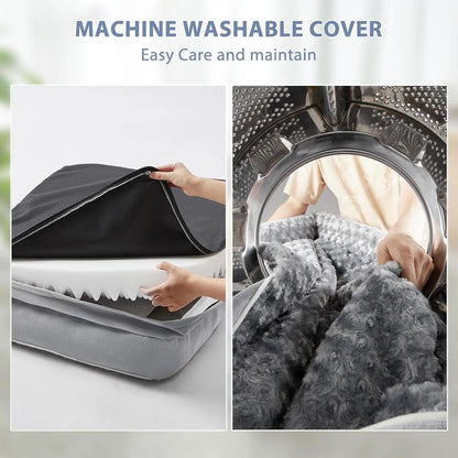 🐾 Orthopedisch hondenbed voor grote honden – waterdicht en ondersteunend ligbed met wasbare hoes